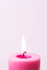 Obraz na płótnie Canvas Pink candle