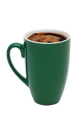 green cup from coffee