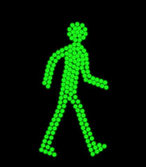 Feu vert pour piétons