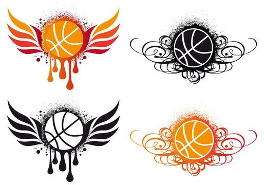 basketball designs, vector