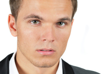 Obraz premium Portrait of a confident young businessman isolated