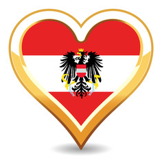 Heart Austria Flag