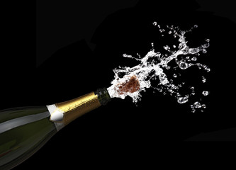 popping champagne cork © tiero