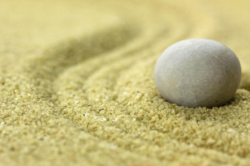 Fototapeta na wymiar stein im sand