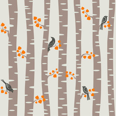 autumn trees pattern