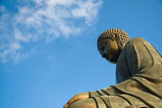 Big Buddha statue on Lantau Island