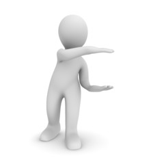 3d man shows the big size.