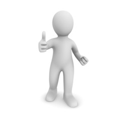 The person holds something good.