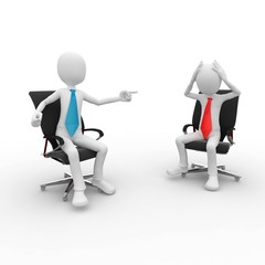 3d man at the office meeting