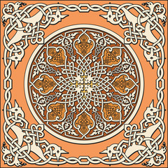 Ancient old russian vector pattern