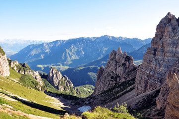 vue panoramique des petites Dolomites