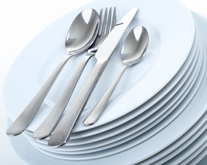 assiettes et couvert