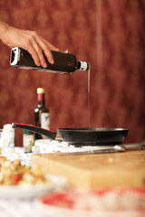 in der Küche - grüner Salat