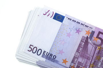 Stack of 500 euro