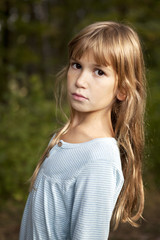 Naklejka premium portrait of little girl