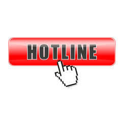 Button Hotline rot
