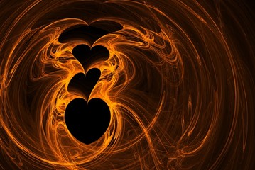 Fractal hearts © Fafaa