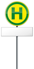 Schild Haltestelle