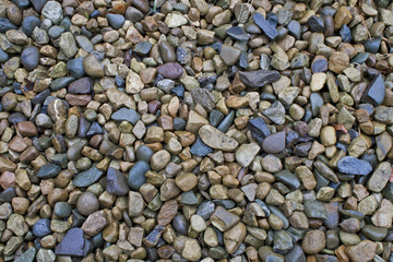 Mixed Coloured Pebbles Background