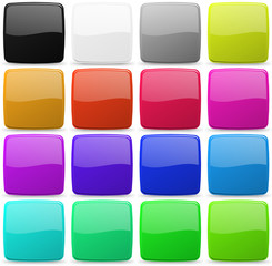 rounded web button collection