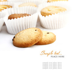 Holiday's cookies on white