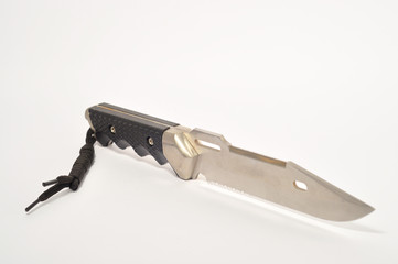 cuchillo de caza fondo blanco