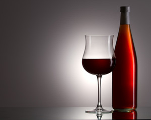 Still-life with the wine glass