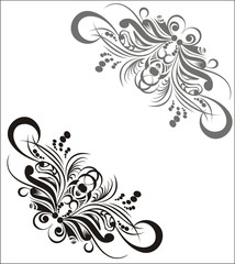 Graphical floral background