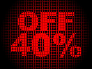 forty percent discount background
