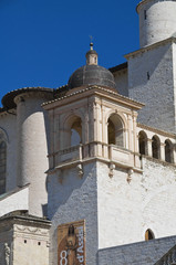 Fototapeta na wymiar St. Francesco Belltower Basilica. Assisi. Umbria.