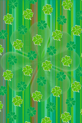 Green clover leaf vector background