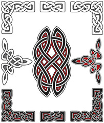 Set of celtic design elements - 26300352