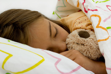 endormie dans la couette