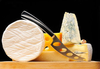 Various types of cheese
