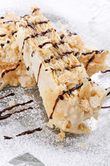 puff pastry with chocolate