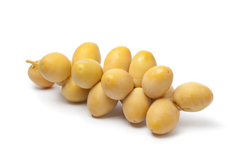 Fresh dates on a sprig