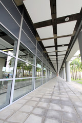 Corridor of a train station