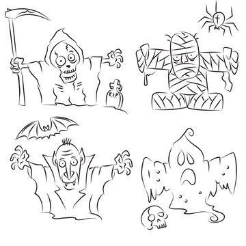Funny Halloween Characters