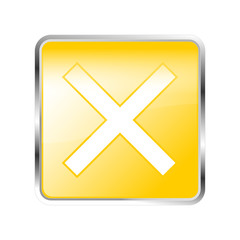 Obraz premium Button abbrechen orange