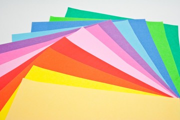 colorful of origami  paper