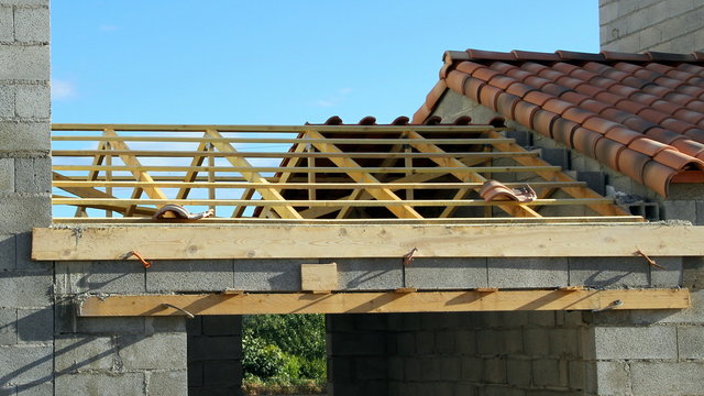 Construction d'un toit