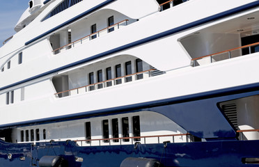 blue yacht