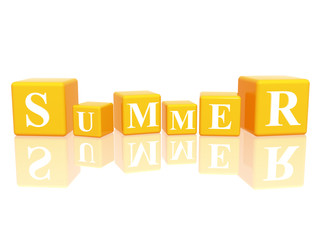 summer in 3d cubes