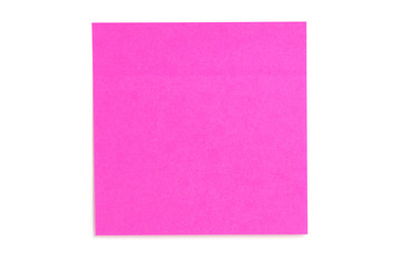 Pink notice paper