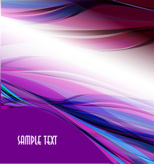 Abstract wavy vector design