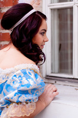 Lady in blue