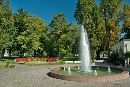 Brunnen im Kurpark Bad Mergentheim