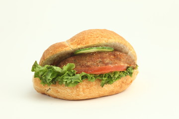 Semmel mit Frikadelle