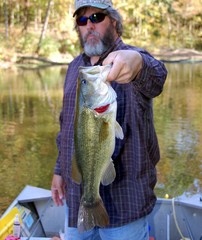 fisherman with bass