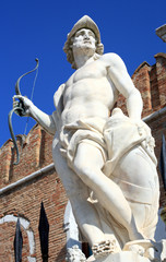 Obraz premium statue of mars ares in the venice in Italy
